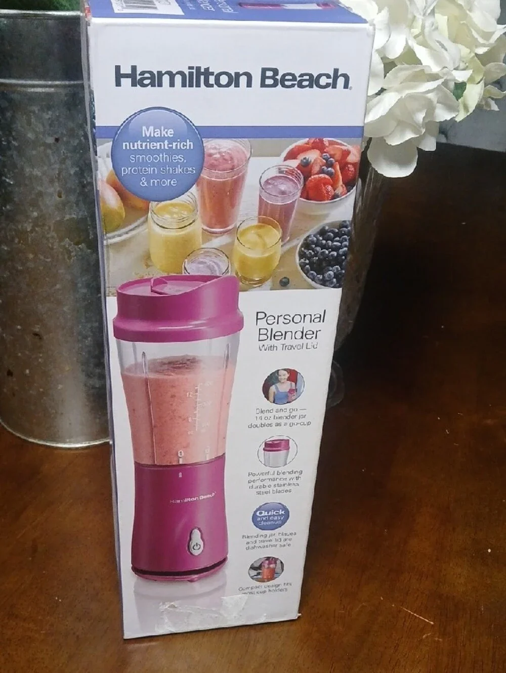 Hamilton Beach Personal Blender - Magenta Pink